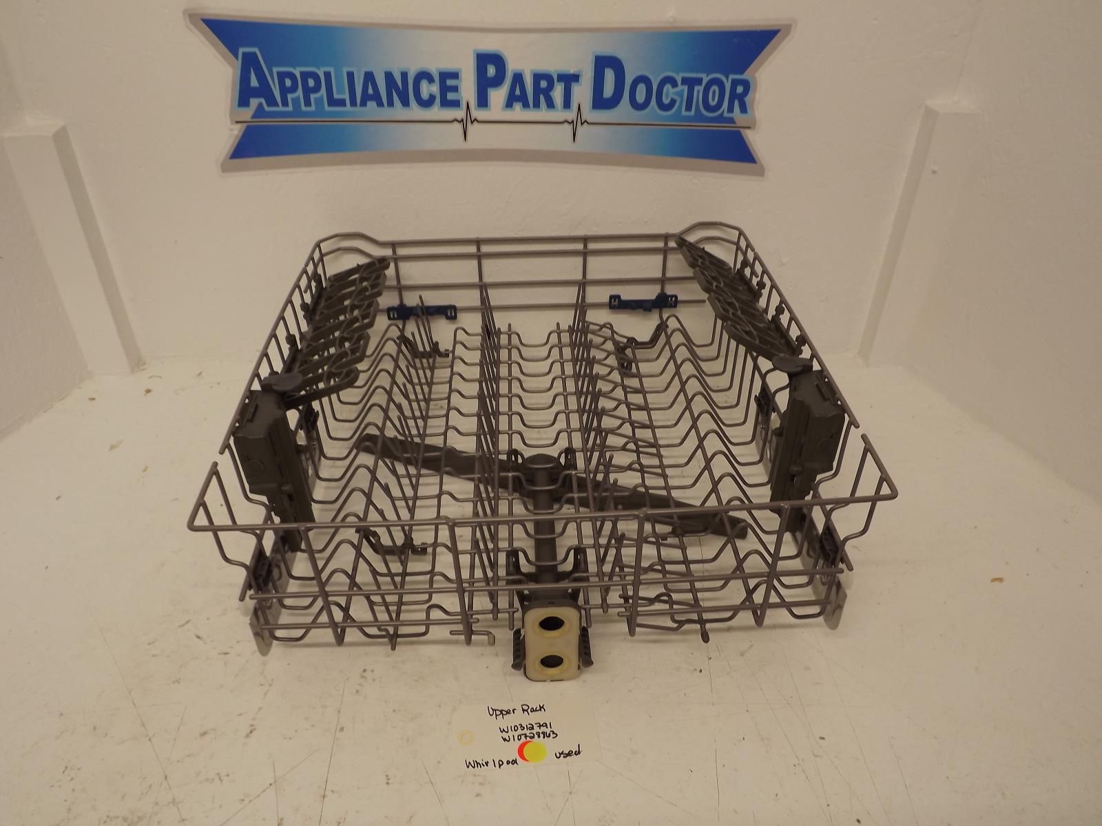 Whirlpool Dishwasher W10312791 W10728863 Upper Rack Used Whirlpool Dishwasher W10312791 W10728863 Upper Rack Used